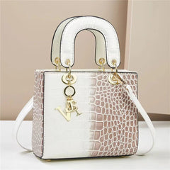 Luxury Leather Handbags for Women, Shoulder Bag, Top Handle, Trendy