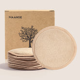 MAANGE-Tampons démaquillants réutilisables, lavables, pour le nettoyage du visage, éponge propre, crème liquide, démaqucorporelle, outils cosmétiques, 10 paquets