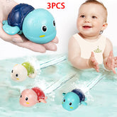 Jouets de bain pour bébé, 3 pièces, tortues de natation mignonnes, jeu d'eau, jouets à remonter pour enfants d'âge préscolaire, jouets de piscine