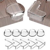 Protecteur d'angle de Table Transparent auto-adhésif Anti-collision protecteur d'angle de meubles outils de protection pour enfants (5 pièces)