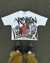 Hip Hop T-shirts for men, new tops and cotton T-shirts, men's clothing, Y2k oversized gym graphic, Sexmachine vintage T-shirt