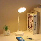 Lampe de bureau blanche à 10 LED avec port de charge USB, 3 niveaux de gradation, contrôle tactile, 1 pièce