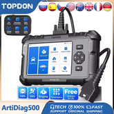 Topdon outil de Diagnostic de voiture tous les systèmes OBD2 Scanner de Diagnostic moteur ABS SRS Airbag outil de balayage automatique lecteur de Code ArtiDiag500