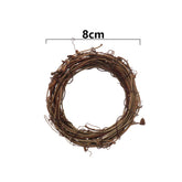 Decorative rattan garland for Ramadan, Eid Mubarak wedding wreath, garland supplies, DIY party, 8cm-30cm