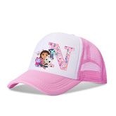 Gabby Dollhouses Children's Baseball Caps Cartoon Anime Casual Hat Outdoor Sports Adjustable Sun Hat Visor Cap Cute Girl Birthday Gift