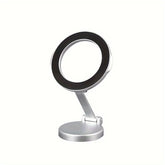 Magnetic car phone holder with 360° rotating, foldable dashboard mount compatible with all smartphones up to 7 inches