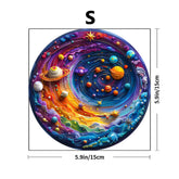 Wooden puzzle with a space theme, suitable for adults – Stimulating, irregularly shaped, environmentally friendly brain puzzle