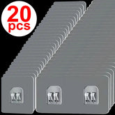 Crochets auto-adhésifs transparents, support suspendu, crochet d'étagère pour cuisine, salle de bains, support de rangement mural, autocollants de fixation, Gadgets, 20/1 pièces