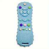 Montessori silicone teething ring for babies, sensory toys with remote control for toddlers, gift for boys and girls