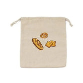 Reusable linen bread bags with drawstring, large washable storage, food accessories, bread storage bag, unbleached kitchen organizer for home use