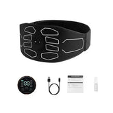 New USB Muscle Stimulator Belt ABS Trainer Belt EMS Waist Abdominal Belly Training Electric Massager Home Gym Fitness Equipment