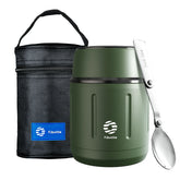 FEIJIAN 500 ml Thermos alimentaire, pot alimentaire isolé sous vide en acier inoxydable 316 avec cuillère boîte à déjeuner pour enfants
