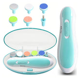 Coupe-ongles pour bébé, coupe-ongles électrique sûr pour bébé, lime à ongles pour bébé avec lumière LED pour nouveau-né et tout-petit, 1 pièce