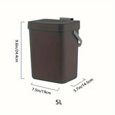 Kitchen bin, small countertop compost bin with lid, odor-free food scraps container, wall-mounted bin