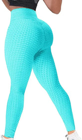 Women's Fashion Push-Up Leggings, High-Waisted Sport Fitness Leggings, Sexy Butt Scrunch Workout Gym Tights