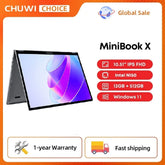 CHUWI MiniBook X N150 10.51-inch Laptop, 16GB/12GB RAM, 512GB SSD, 2-in-1 Yoga Mode, Intel Windows 11, 360° Foldable Design, WiFi 6