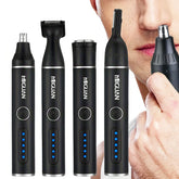 Tondeuse corporelle pour homme, Kit de toilettage 4 en 1, tondeuse multifonctionnelle pour nez, barbe, sourcils, zone privée, outils de soins personnels
