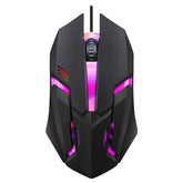 104-key wired, backlit mechanical gaming keyboard, waterproof, illuminated, keyboard and mouse combo for gamers, PC, laptop, desktop