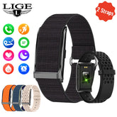 LIGE montre intelligente hommes femmes Fitness Bracelet intelligent bande de sport fréquence cardiaque tensiomètre étanche multifonction montres