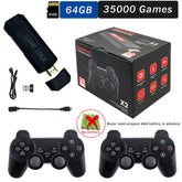 GD10 X2 Pro 4K HD 2024 Video Game Console, Dual 2.4G Rechargeable Wireless Controllers for 64GB, 128GB, and 256GB Storage, 58,000 Games