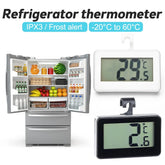 Thermomètre électronique ménage numérique compteur de température réfrigérateur tenture murale thermomètre congélateur givre alarme thermomètre