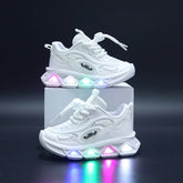 Chaussures pour bébés, baskets lumineuses et maladroites pour garçons et filles, petites et moyennes tailles, à semelles souples, nouvelle collection printemps-automne 2023
