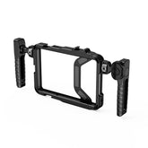 Smartphone cage with Bluetooth, for iPhone 16 15 14 13 X XR XS Max Mini/Pro/Pro Max, phone grip, video vlog