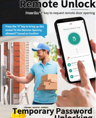 Smart door lock for house and apartment, Saudi Arabia camera, WiFi