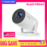 Transpeed-Projecteur portable AllwinnerH713, Android 11, WiFi 6, 260ANSI, 1280x720P, 4K, 180 °, BTpig flexible, Home Cinema, Extérieur, Provaincu