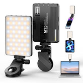 Lumière de remplissage LED portable pour smartphone, selfie, vidéo de conférence, diffusion en direct, téléphone portable, iPad, ordinateur portable, appareil photo, 2500K-9000K