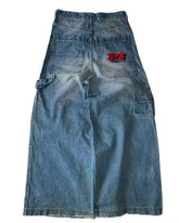 Unisex wide-leg jeans for women, warm mop pants, Street Y2K, Hip Hop, Joker Respzed, New Clearance Spot, American Fashion