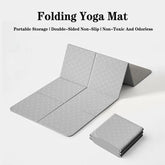 Nouveau tapis de Yoga pliable écologique Tpe pliant voyage Fitness exercice Double face antidérapant pour les Pilates et les entraînements au sol