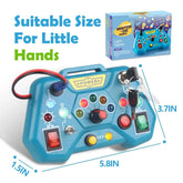 Montessori busy board toys for toddlers, gifts for 3-year-old baby boys and girls, travel learning toys for toddlers