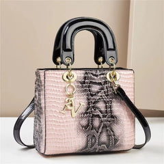 Luxury Leather Handbags for Women, Shoulder Bag, Top Handle, Trendy