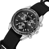 MEGIR Men's Three-Eye Quartz Watch with Braided Nylon Strap, Waterproof, Luminous, Sporty, Chronograph, Fashion Wristwatch