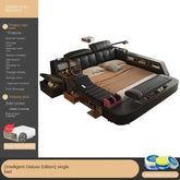 Modern Double Bed for Girls, Smart Bedroom Design, Queen/King Size Bed, Beauty Sleeping Princess Leather Bed, Living Room Suite Furniture