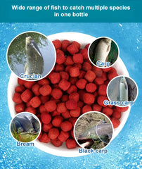 Fishing bait in pellet form, animal protein, fresh and moist