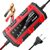 6V 12V 1.5A Electric Car Battery Charger, for Electric Motorcycles, Smart, for Car, Truck, Boat, SUV, AGM GEL Lead-Acid Batteries