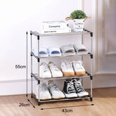 T1 multi-layer and space-saving shoe rack, simple home storage, three and four layers, shoe holders, 3/4