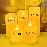 Bougies LED vacillantes sans flamme, fonctionne à piles, pour mariage, fête d'anniversaire, ambiance romantique, décoration de maison, lumière chaude, flamme 3D