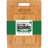 Planches à découper en bambou pour la cuisine, planche à découper en bois pour hacher de la viande, des fruits, du fromage, lot de 3