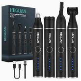 Men's Body Trimmer, 4-in-1 Grooming Kit, Multifunctional Trimmer for Nose, Beard, Eyebrows, and Private Areas, Personal Care Tools