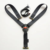 Baby carrier harness with locking latch, child car seat safety belt, 5-point harness, safety belt, horn buckle, adjustable shoulder pad