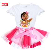 Ensemble de T-shirt et Robe Tutu pour Fille, Tenue Arc-en-Ciel, Vêtements 2 Pièces