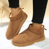 New fashion suede thick sole plus size winter snow boots round toe sexy comfortable warm casual walking boots for women