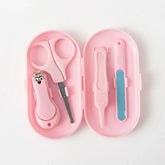 Children's nail clipper set, scissors and files, small nail clippers, baby care tools, baby care items, 4 pieces per set