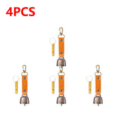 Loud bear bell with emergency whistle set, magnetic bear bell, silent repellent bell, bear bell for bear deterrence, 1-5 pieces