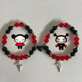 Pucca Garu correspondant aux bracelets d'amitié Y2K bijoux faits à la main