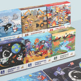 Jouets de puzzle pour enfants, jouets d'éducation précoce, cadeaux de souvenirs de la maternelle, exercice de la pensée et des capacités pratiques, 48 pièces