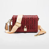 Women's shoulder bag, luxury brand, solid color fashion, printed handbag, fashion design, metal accessory model, buckle, 2025